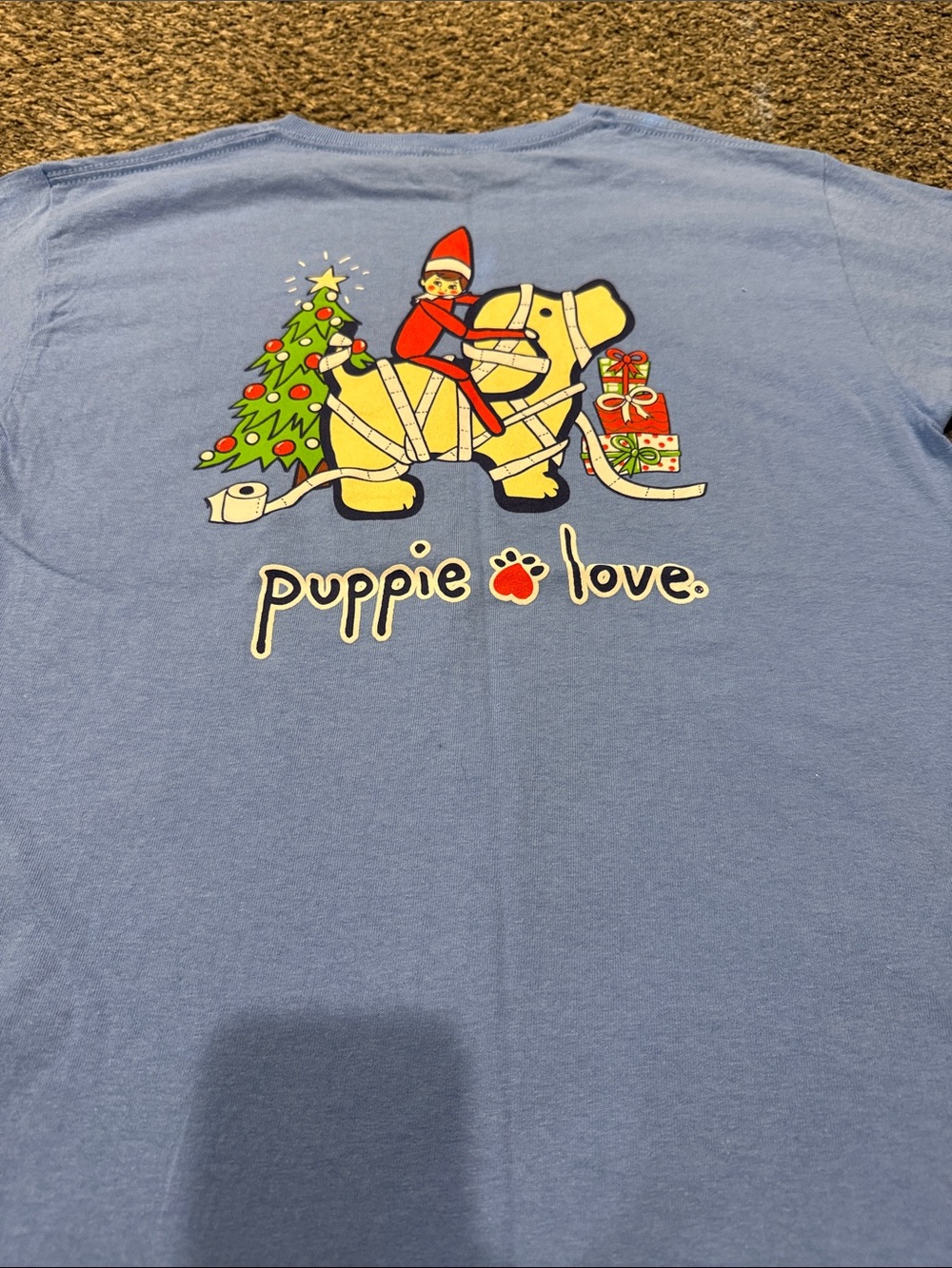 Puppie love elf on the shelf shirt